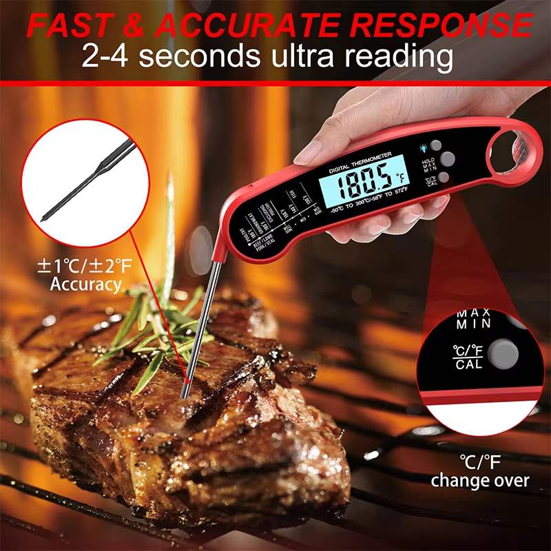 Kitchen Appliances For Cooking - Digital Meat Thermometer High Accuracy Instant