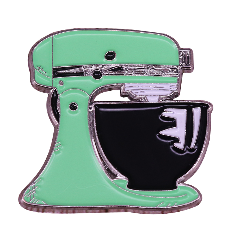 Kitchen Appliances Green - Mint green kitchen mixer badge retro