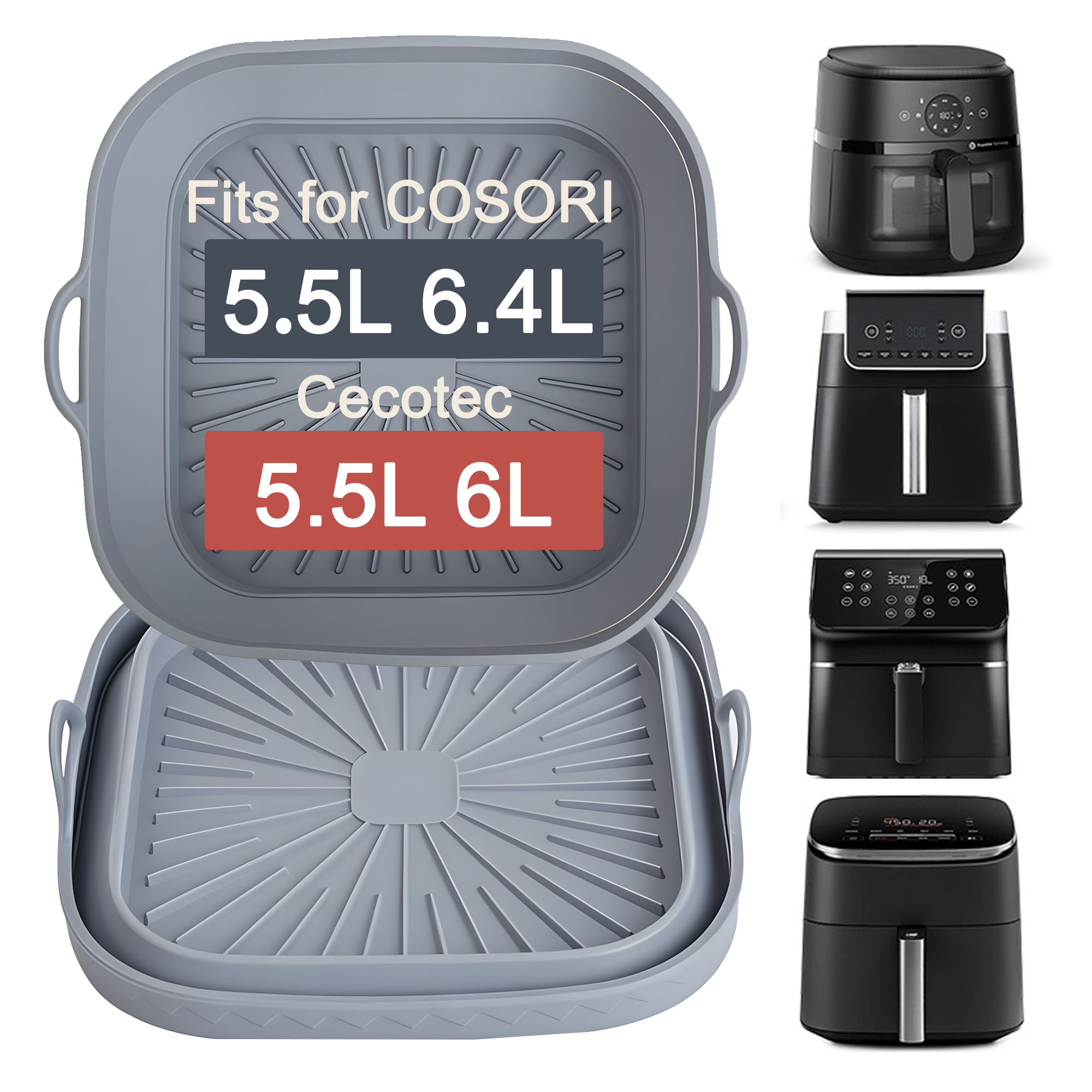 Air Fryer 5L Digital - Air Fryer Accessories for COSORI 5,5L