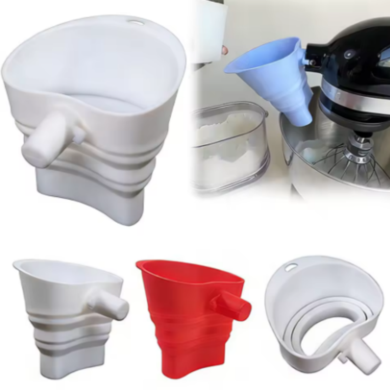 Kitchen Appliances Australia - 1/3pcs mix Silicone Flour Funnel for