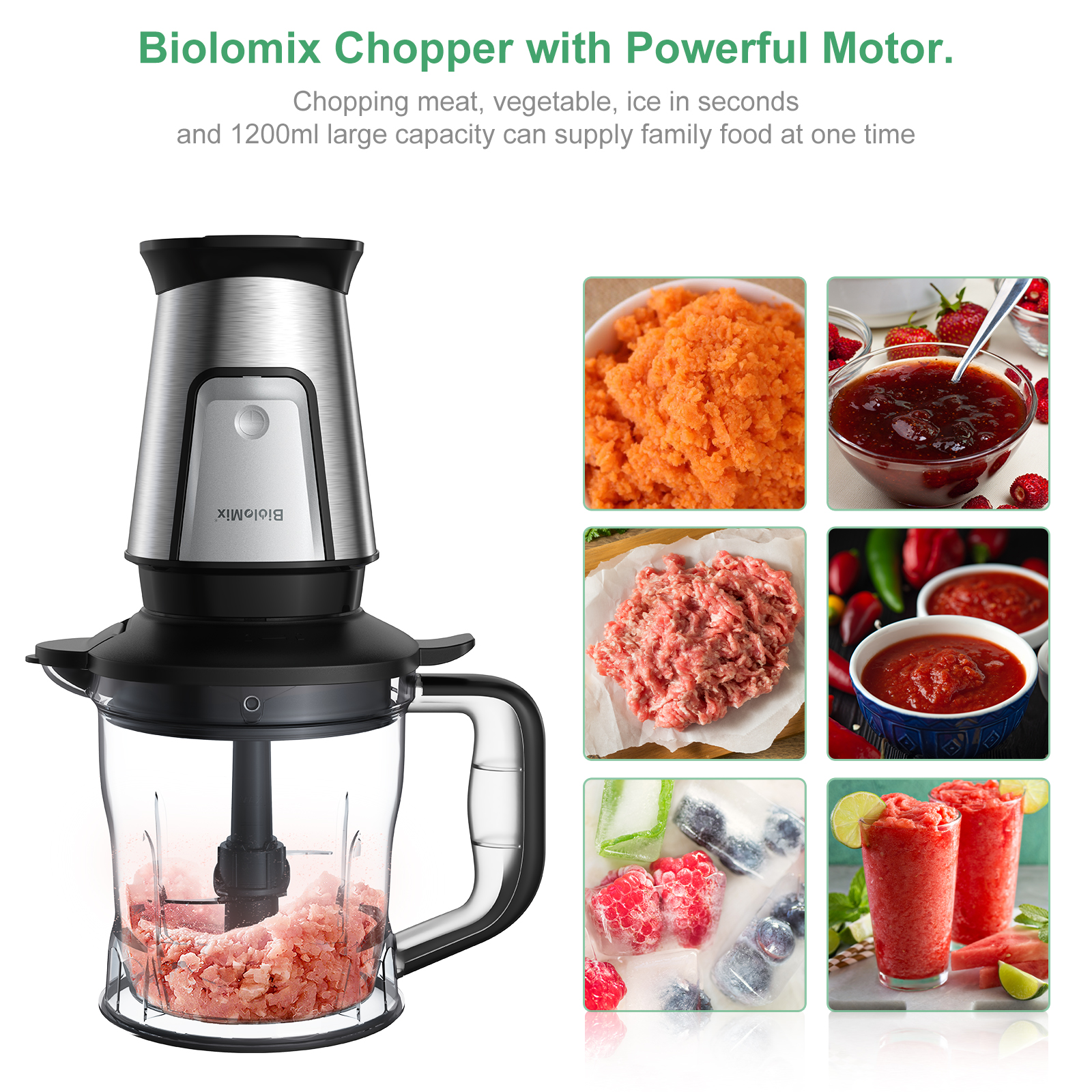 BioloMix 3-in-1 Multifunctiona - Food Processor Large reseña y precio