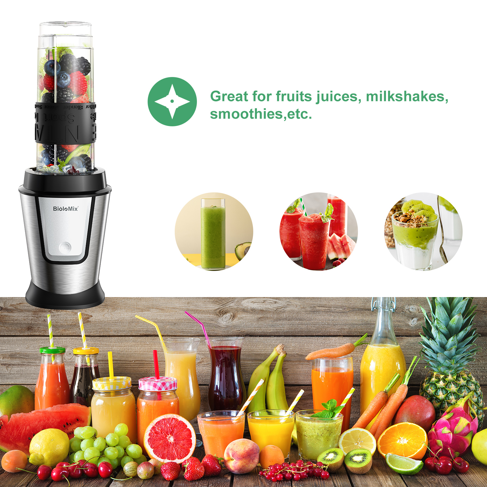 BioloMix 3-in-1 Multifunctiona - Food Processor Large reseña y precio
