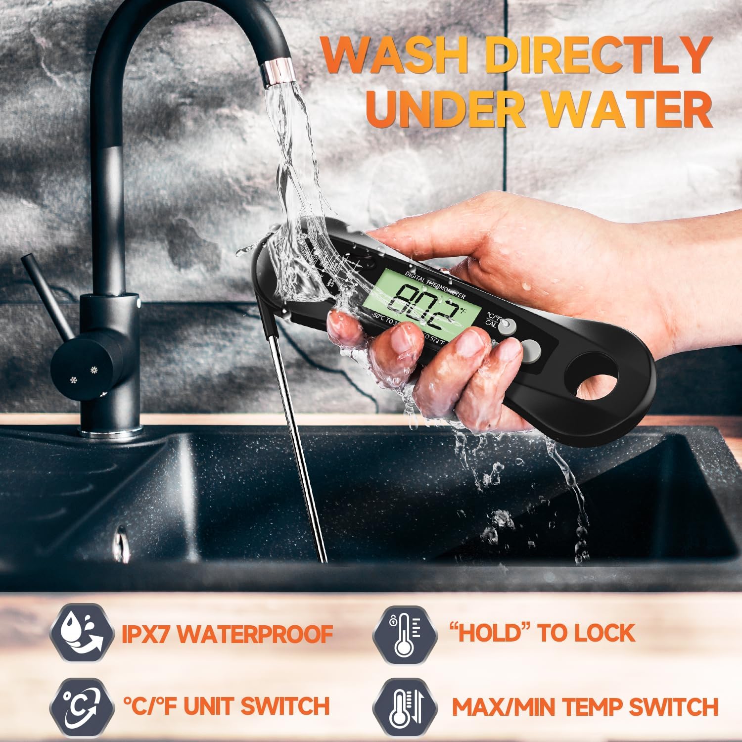 Digital Meat Thermometer Water - Kitchen Appliances For Cooking reseña y precio