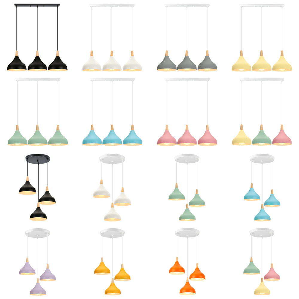 Nordic Wood LED Pendant Lights - Kitchen Appliances In White reseña y precio