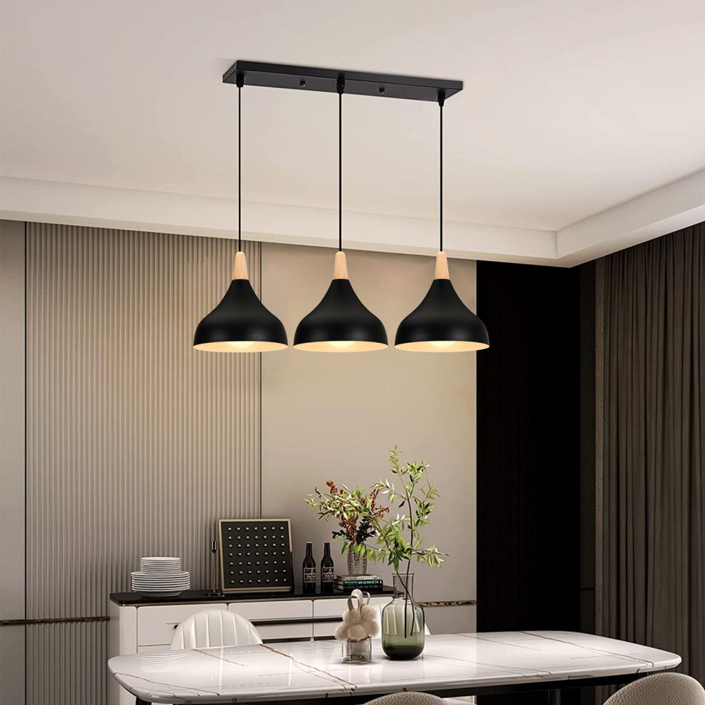 Nordic Wood LED Pendant Lights - Kitchen Appliances In White reseña y precio