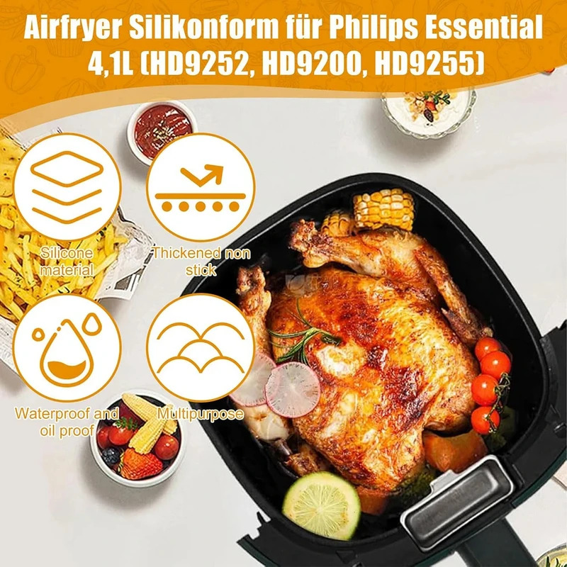 Silicone Air Fryer Mould for f - Air Fryer 5L Digital reseña y precio