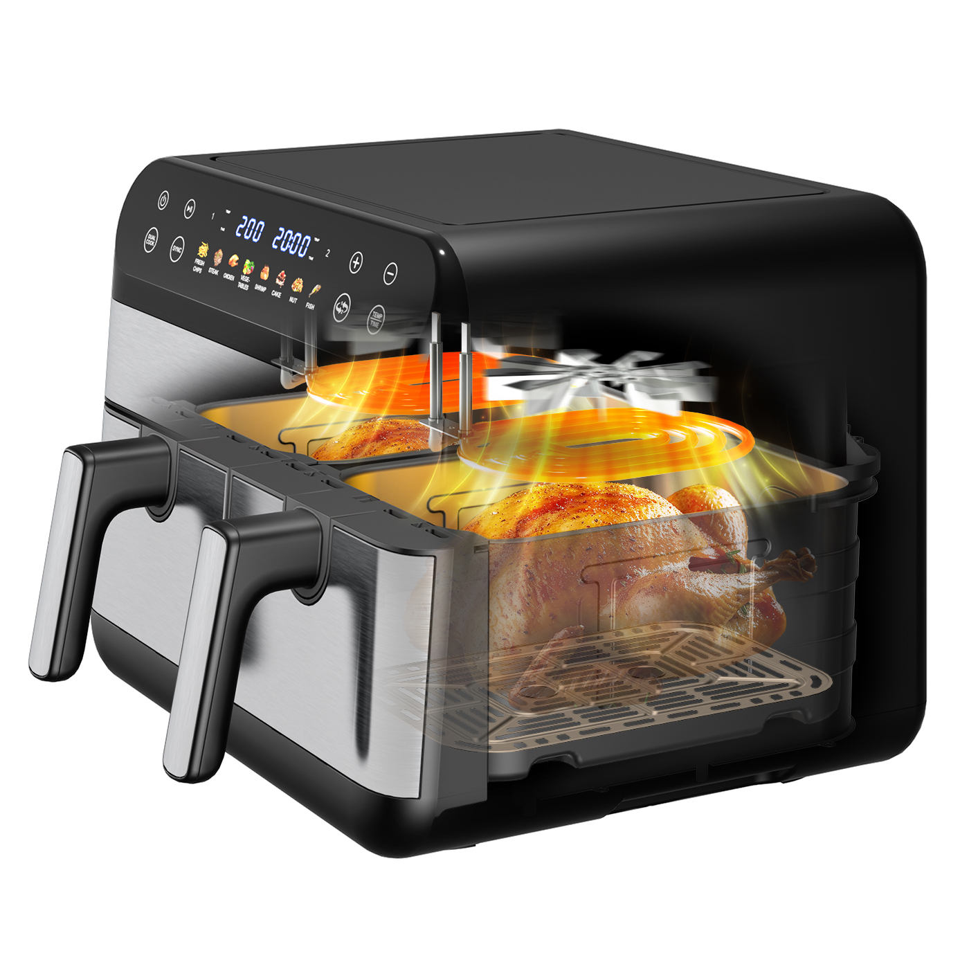 Double 5L Cooking Baskets Deep - Air Fryer 5L Digital reseña y precio