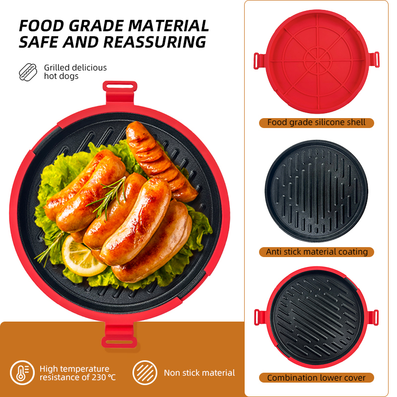 Large round Microwave Grill Pa - Food Processor Large reseña y precio