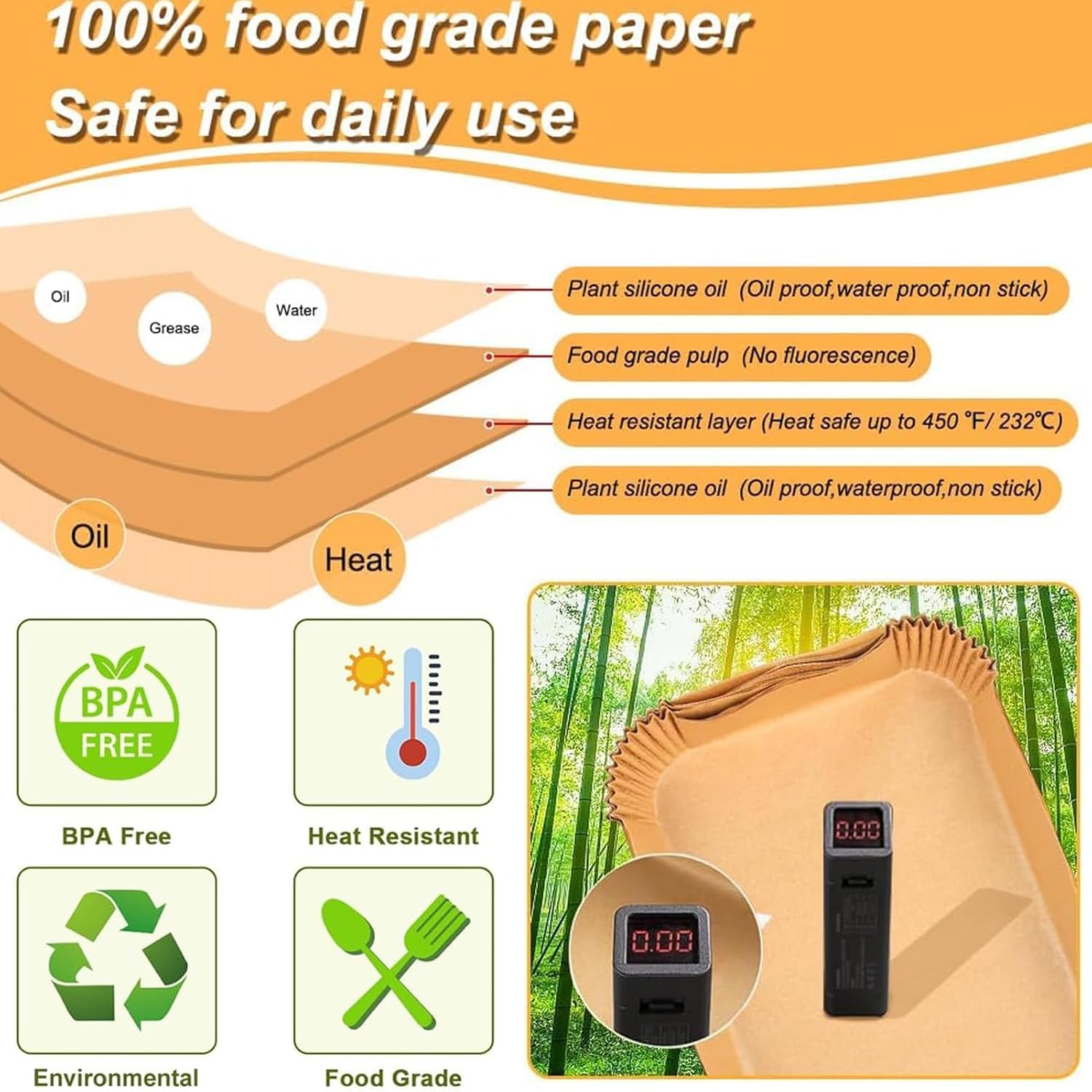 Air Fryer Baking Paper Parchme - Air Fryer 5L Digital reseña y precio