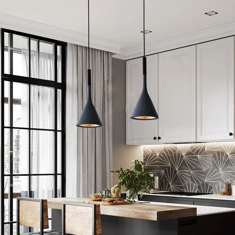Modern Led Pendant Lights Blac - Kitchen Appliances In White reseña y precio