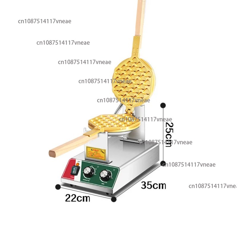 Commercial Heart Shape Belgian - Waffle Iron Belgian reseña y precio