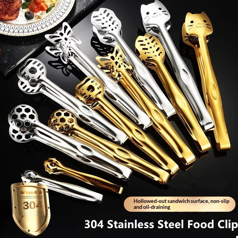 Stainless Steel Food Tongs Foo - Kitchen Appliances For Cooking reseña y precio