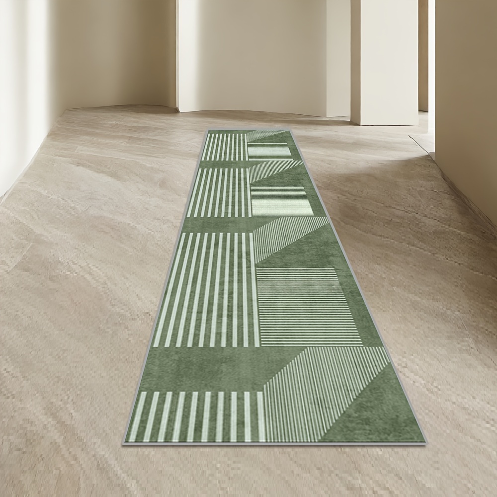 VIKAMA Striped Green Carpet Ki - Kitchen Appliances Green reseña y precio