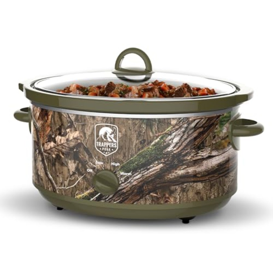7 Quart Oval Slow Cooker Pot w - Kitchen Appliances Green reseña y precio