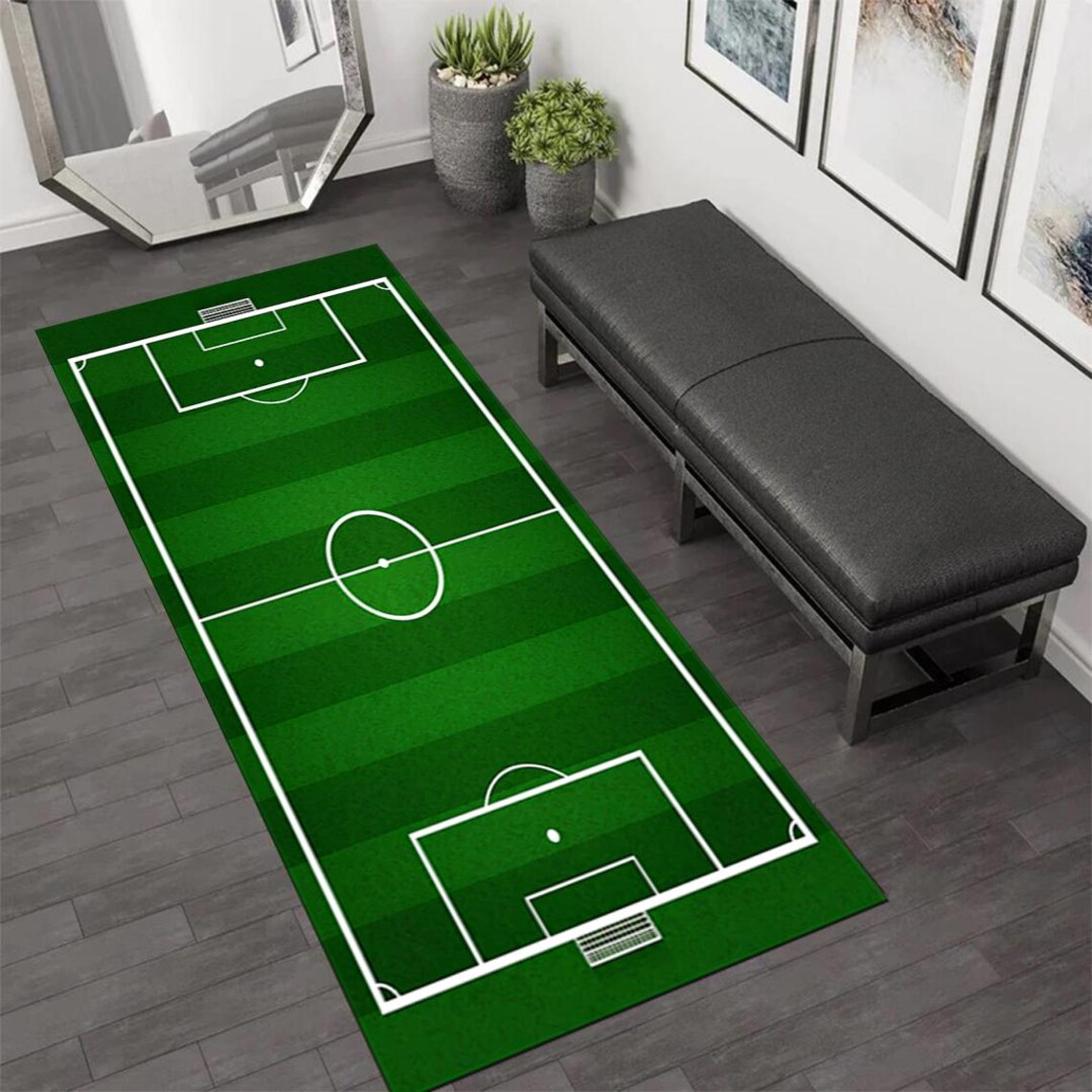 3D Green Grass Runner Rug Non- - Kitchen Appliances Green reseña y precio