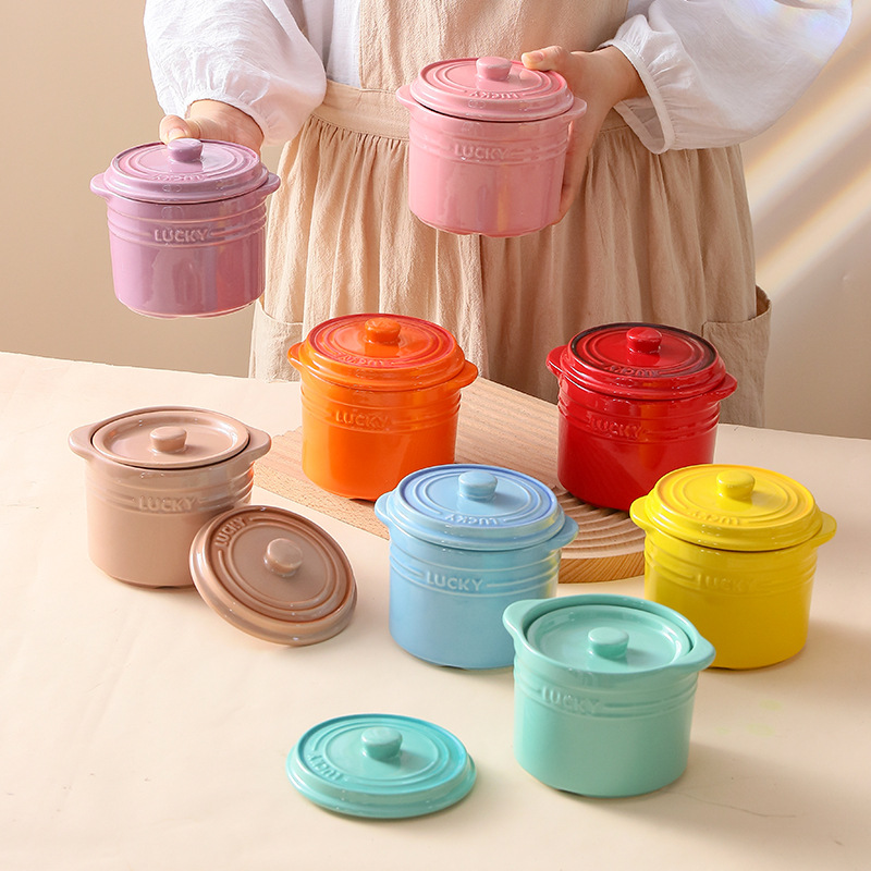 Double Lid Ceramic Bowl,Bird's - Kitchen Appliances For Cooking reseña y precio