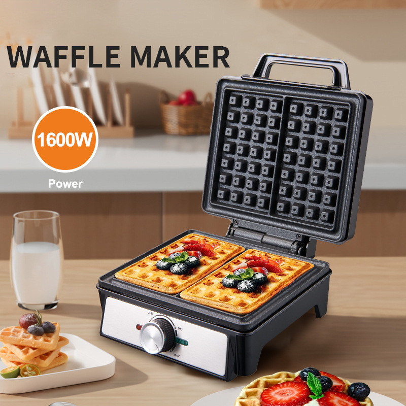 Waffles Maker 2 Slices Adjusta - Waffle Iron Belgian reseña y precio