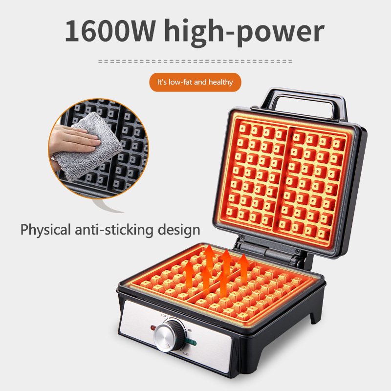 Waffles Maker 2 Slices Adjusta - Waffle Iron Belgian reseña y precio