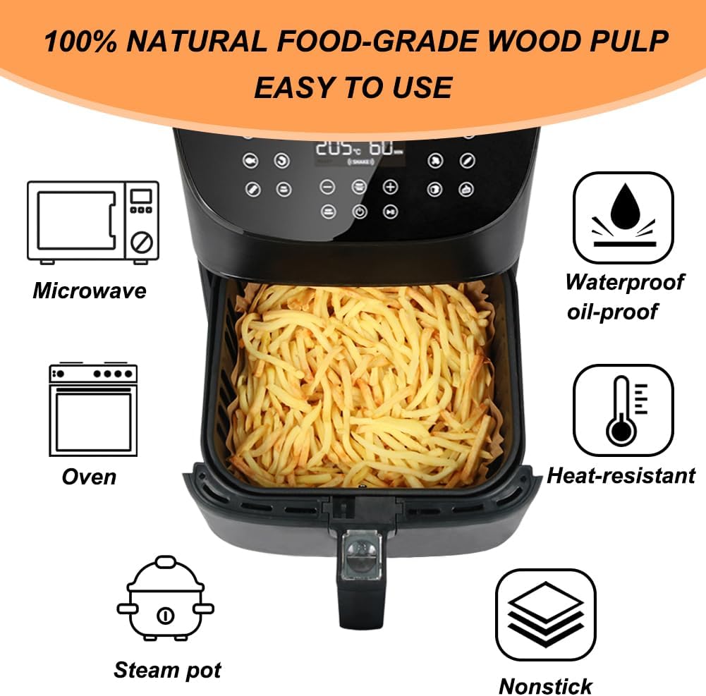 100Pcs 23cm XXL Square Hot Air - Air Fryer 5L Digital reseña y precio