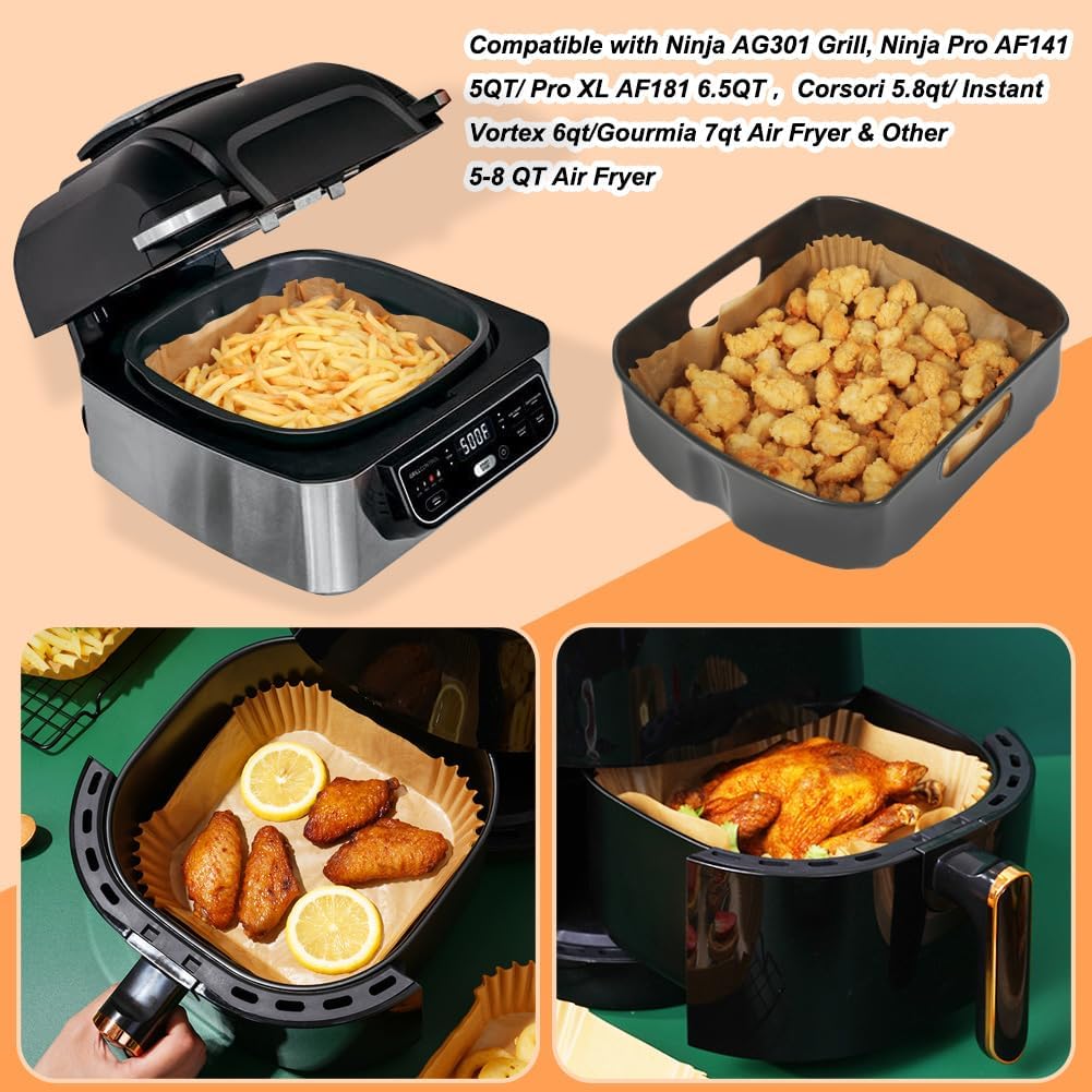 100Pcs 23cm XXL Square Hot Air - Air Fryer 5L Digital reseña y precio