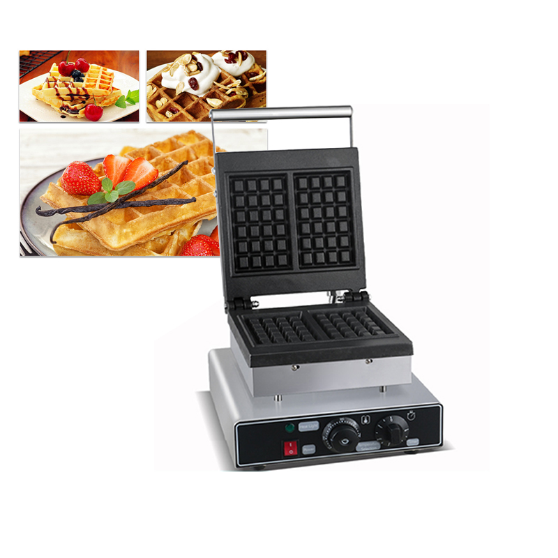 Non-Stick Waffle Maker Square  - Waffle Iron Belgian reseña y precio