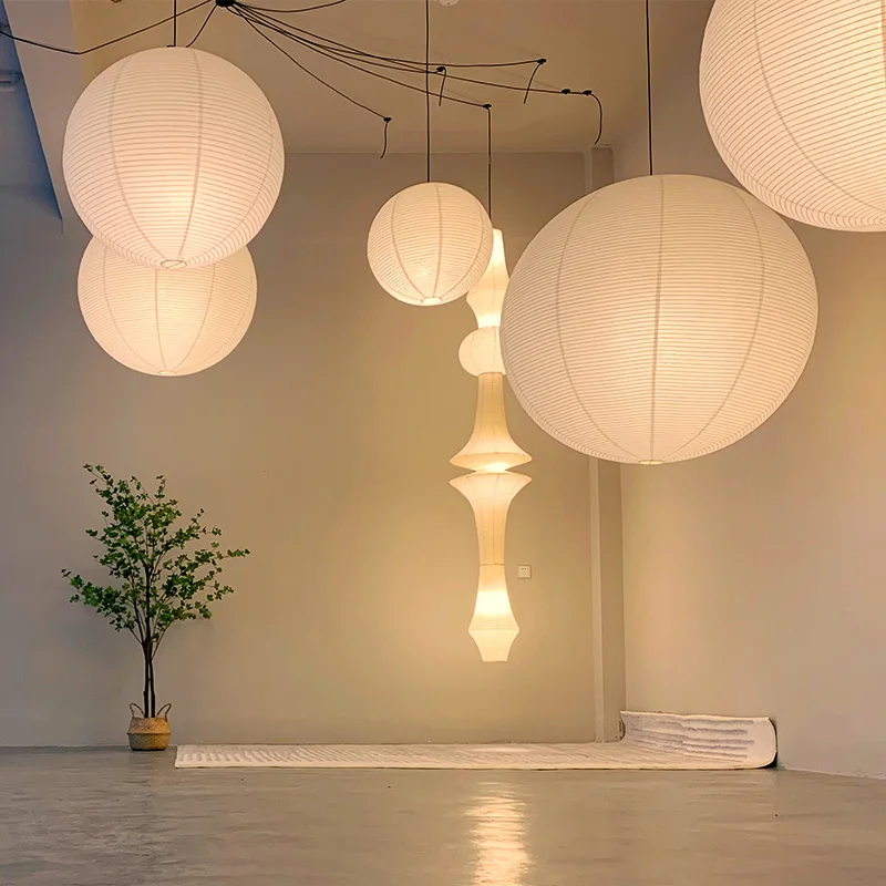 Japanese pendant lights Vintag - Kitchen Appliances In White reseña y precio