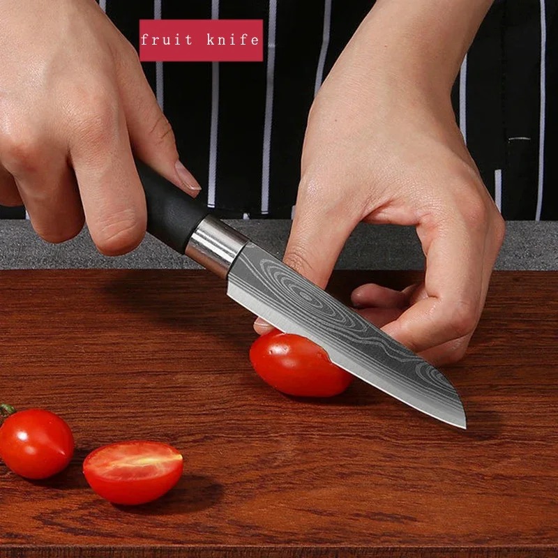 Damascus pattern Kitchen Knife - Kitchen Appliances For Cooking reseña y precio