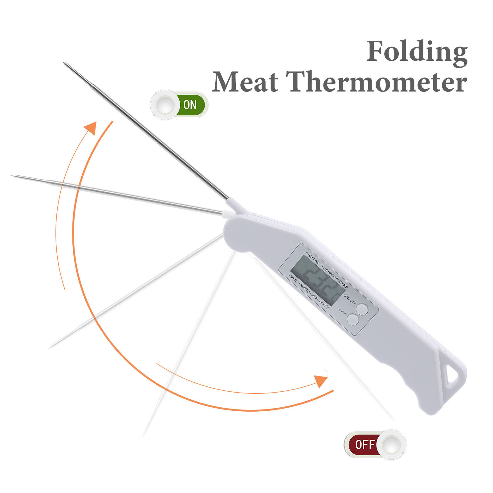 Folding Electronic Thermometer - Kitchen Appliances For Cooking reseña y precio