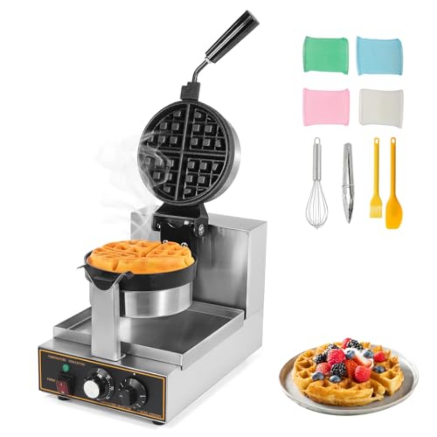 Commercial Thick Belgian Waffl - Waffle Iron Belgian reseña y precio