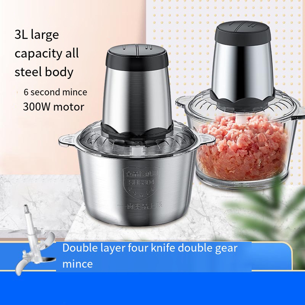 3L / 2L Electric Meat Grinder  - Food Processor Large reseña y precio