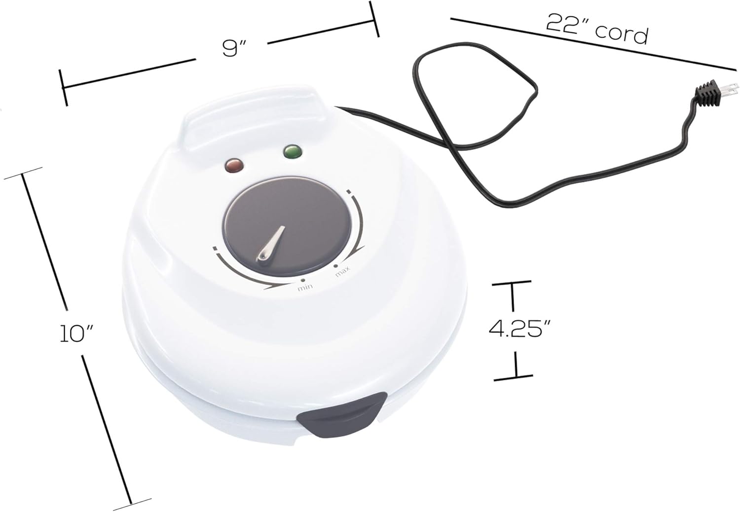 Electric Waffle Cone Maker wit - Kitchen Appliances In White reseña y precio