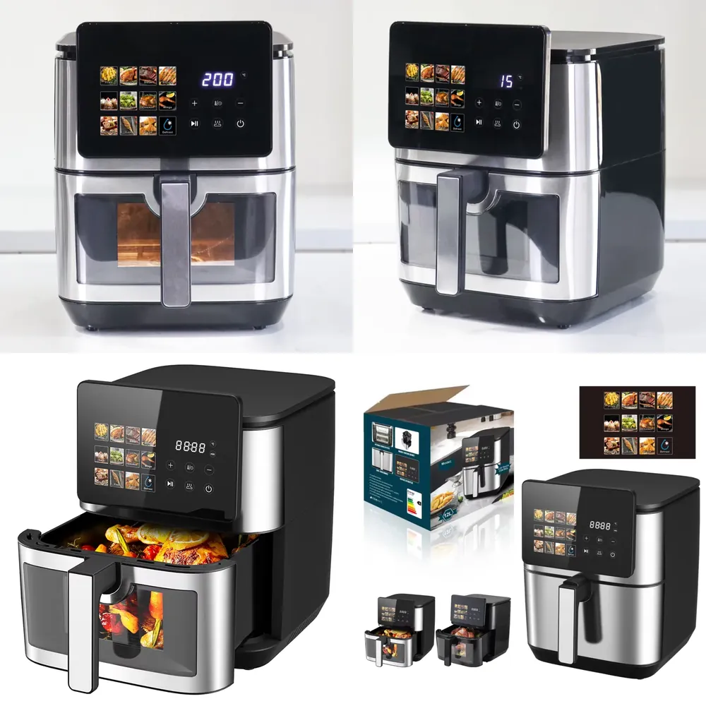 New 5L 6L 7L 8L 12L Oil Free F - Air Fryer 5L Digital reseña y precio