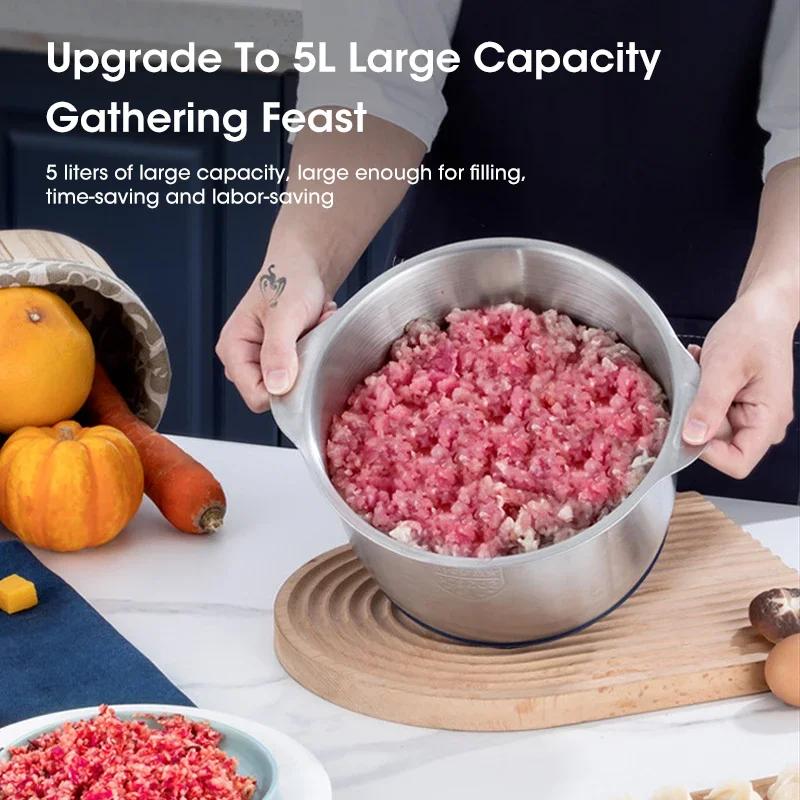 5L Electric Meat Grinders 304  - Food Processor Large reseña y precio