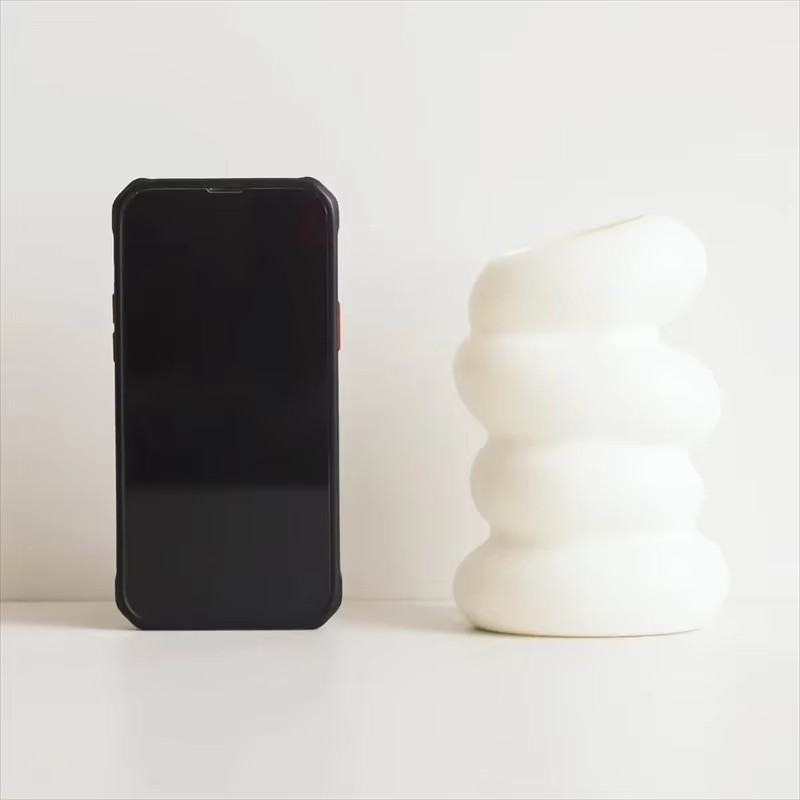 1PC Plastic Spiral White Vase  - Kitchen Appliances In White reseña y precio