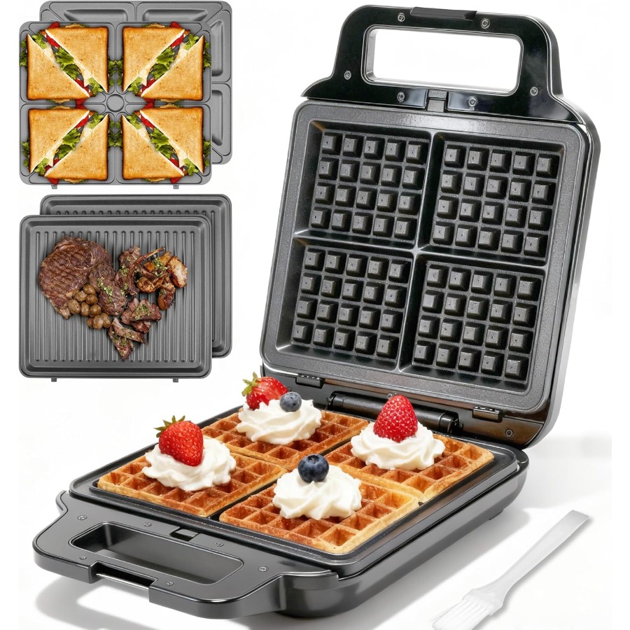 Belgian Waffle Maker with Remo - Waffle Iron Belgian reseña y precio