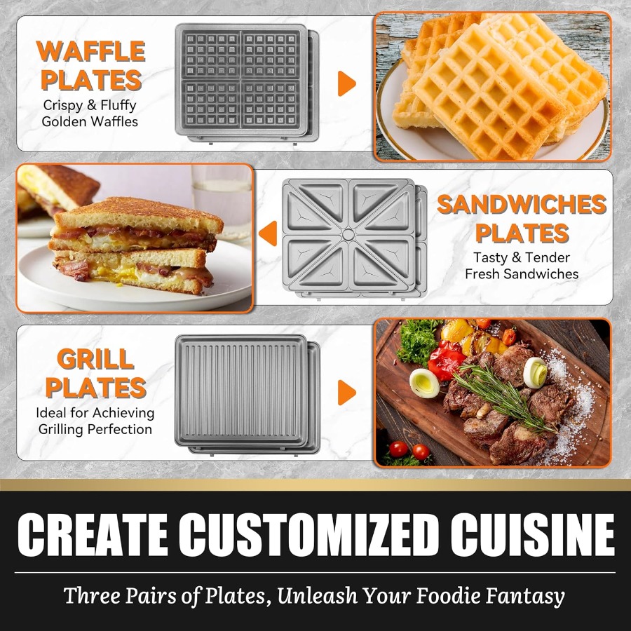 Belgian Waffle Maker with Remo - Waffle Iron Belgian reseña y precio
