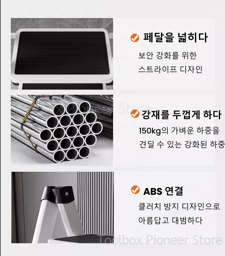 3-Step Foldable Ladder Chair W - Kitchen Appliances In White reseña y precio