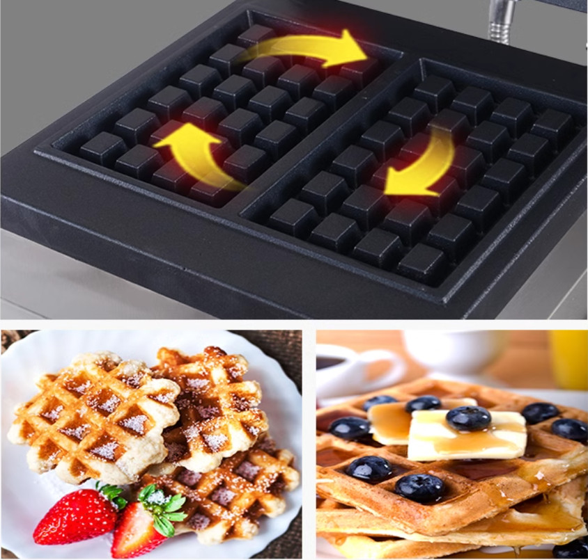 Commercial Square Belgian Waff - Waffle Iron Belgian reseña y precio