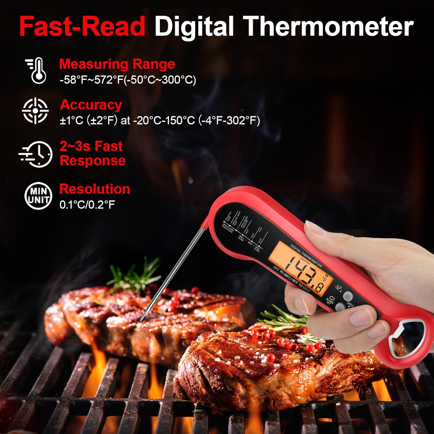 Long Cable Professional Meat T - Kitchen Appliances For Cooking reseña y precio