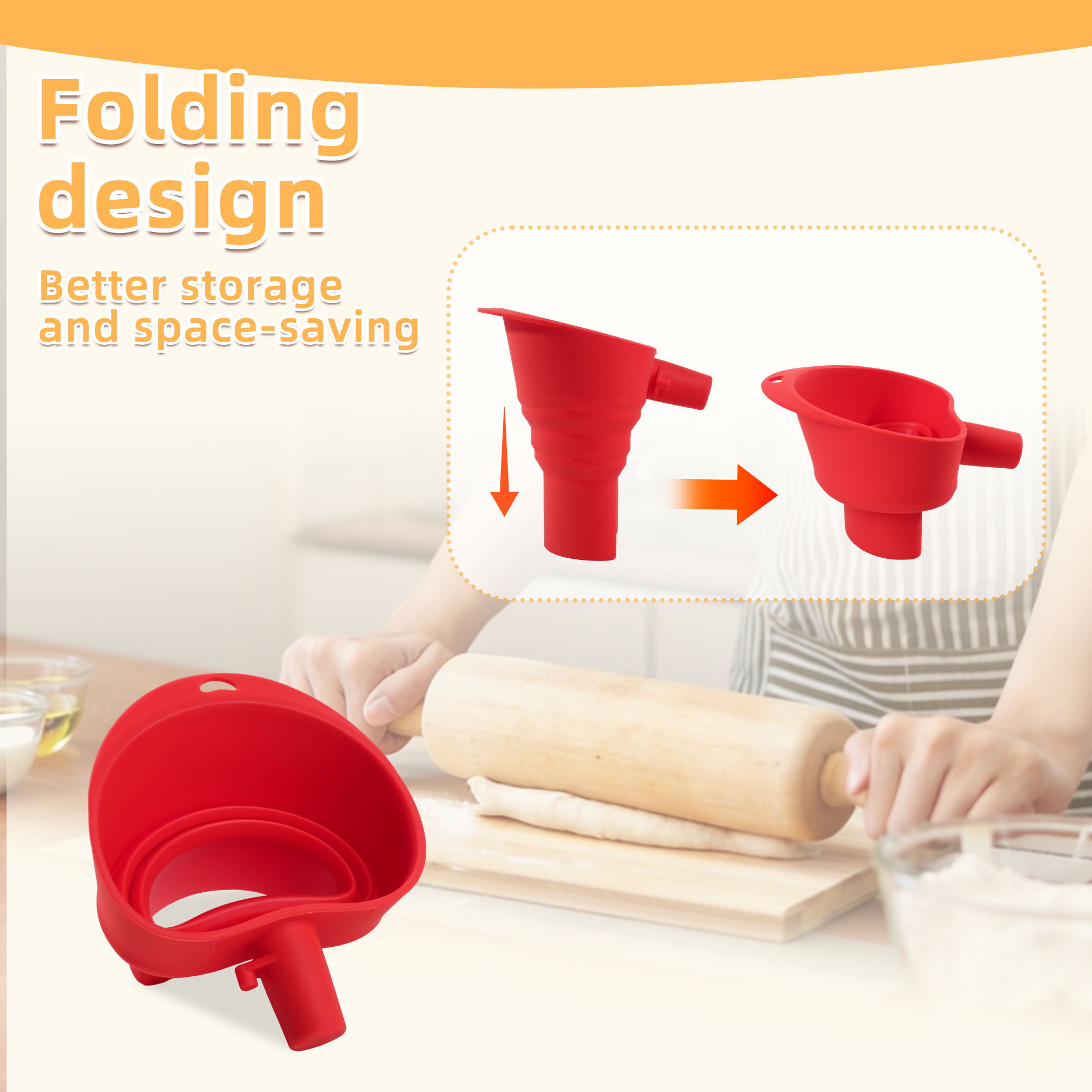 1/3pcs mix Silicone Flour Funn - Kitchen Appliances Australia reseña y precio